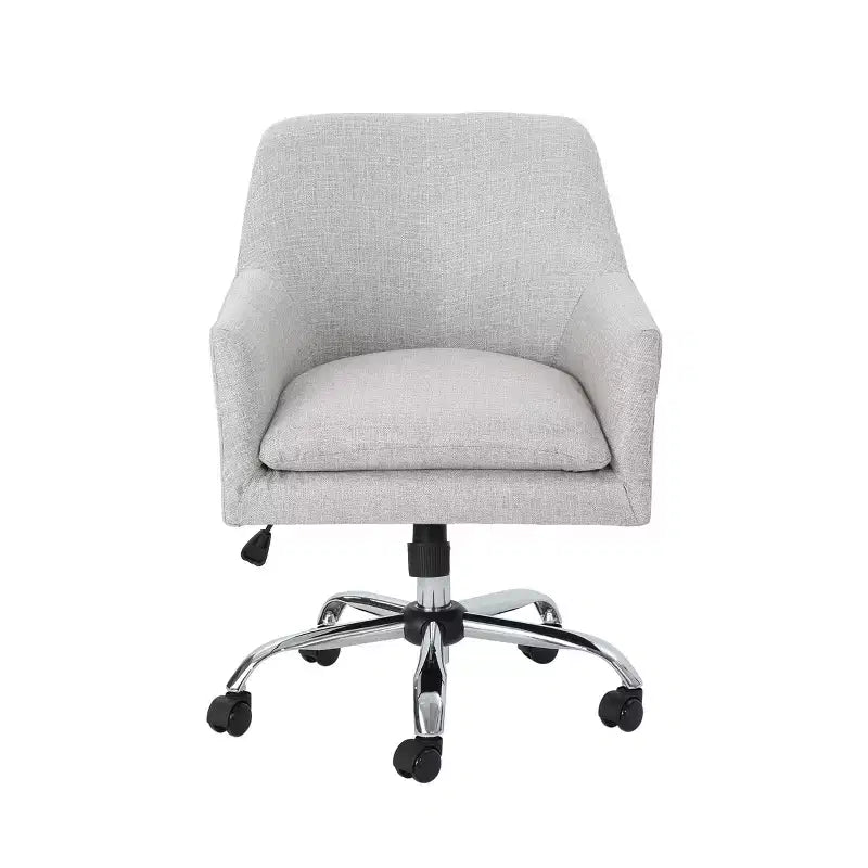 Sedia da ufficio GDFStudio Morgan Mid-Century Modern in tessuto regolabile in altezza