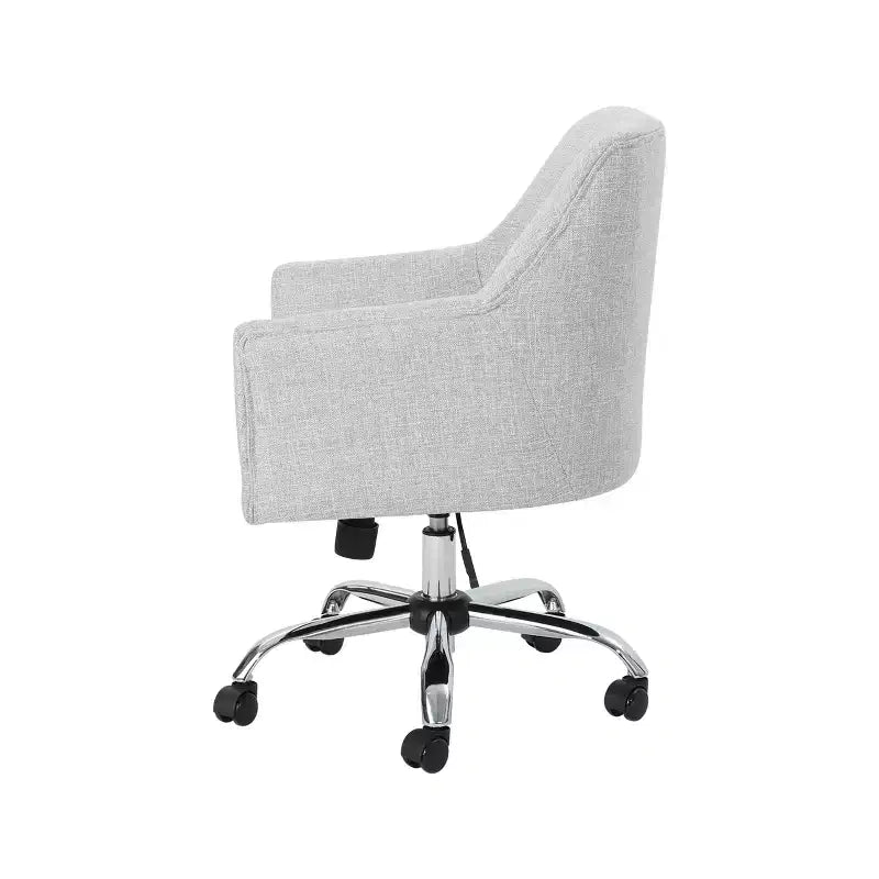 Sedia da ufficio GDFStudio Morgan Mid-Century Modern in tessuto regolabile in altezza