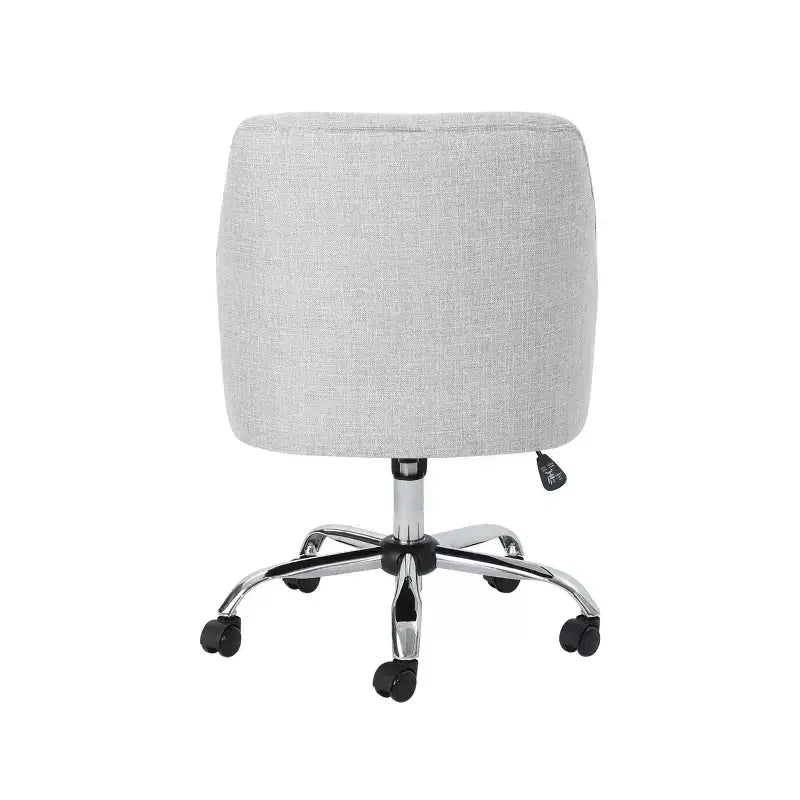Sedia da ufficio GDFStudio Morgan Mid-Century Modern in tessuto regolabile in altezza