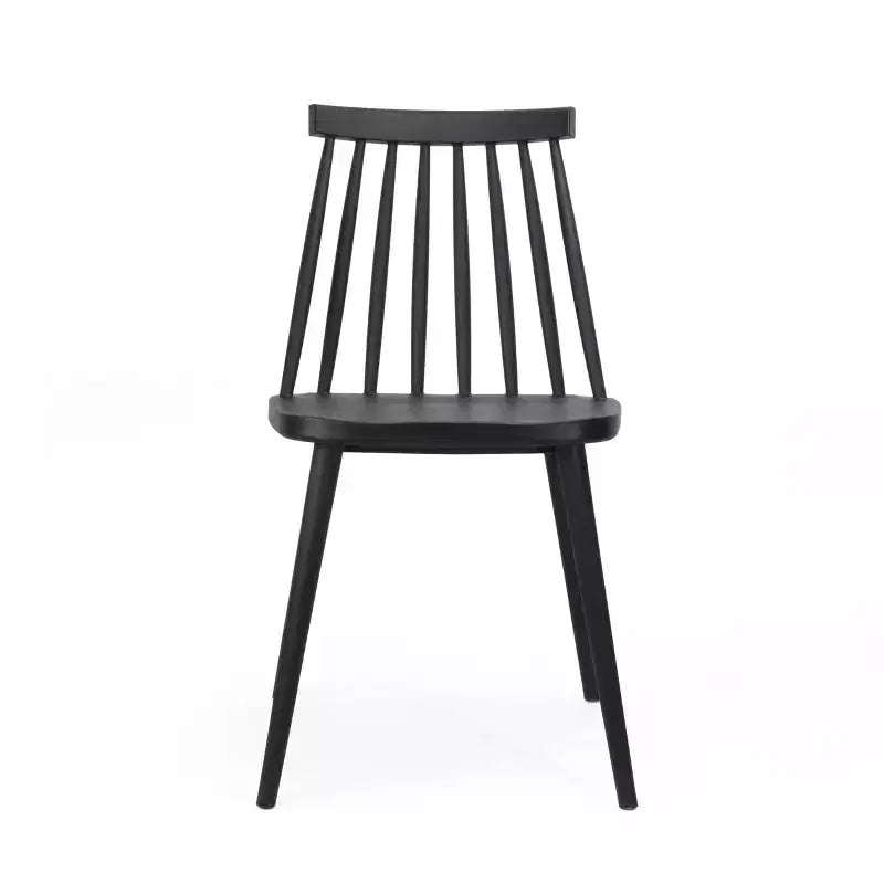 GDFStudio Boyd Sedie da Pranzo in Plastica con Schienale a Fuso Stile Rustico (Set di 2)