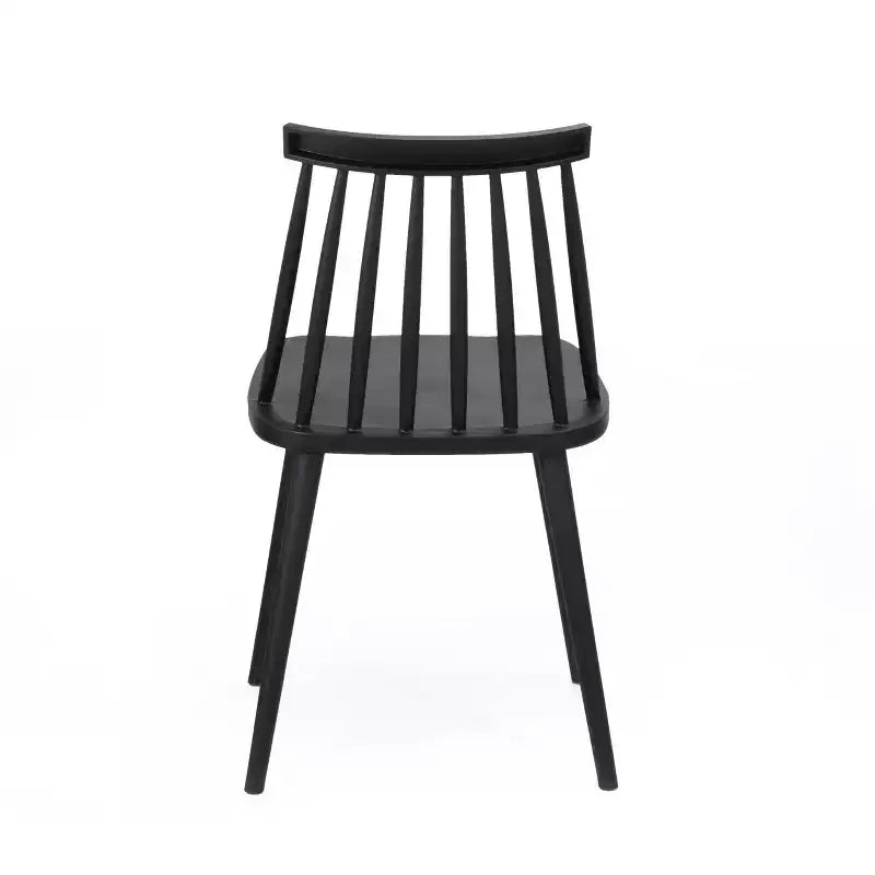 GDFStudio Boyd Sedie da Pranzo in Plastica con Schienale a Fuso Stile Rustico (Set di 2)