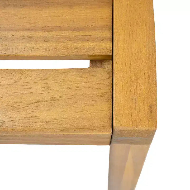 Christopher Knight Home Penelope Set da Pranzo Rustico da Esterno di 7 Pezzi in Legno di Acacia con Tavolo in Rattan a Doghe