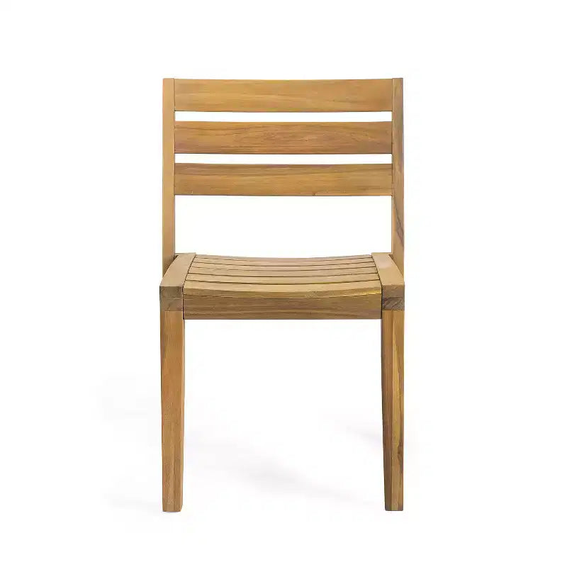 Christopher Knight Home Penelope Set da Pranzo Rustico da Esterno di 7 Pezzi in Legno di Acacia con Tavolo in Rattan a Doghe