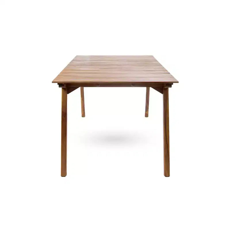 Christopher Knight Home Otto set da pranzo da 7 pezzi in vimini e legno di acacia per esterni con cuscini