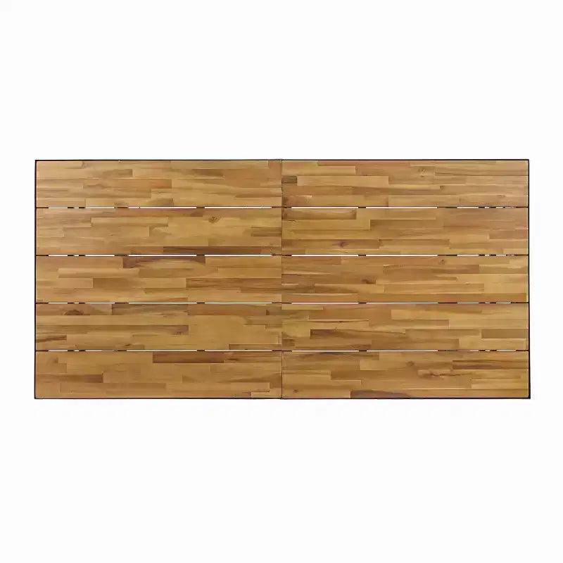 Christopher Knight Home Savoy Set da Pranzo da Esterno a 7 Pezzi in Legno di Acacia e Vimini