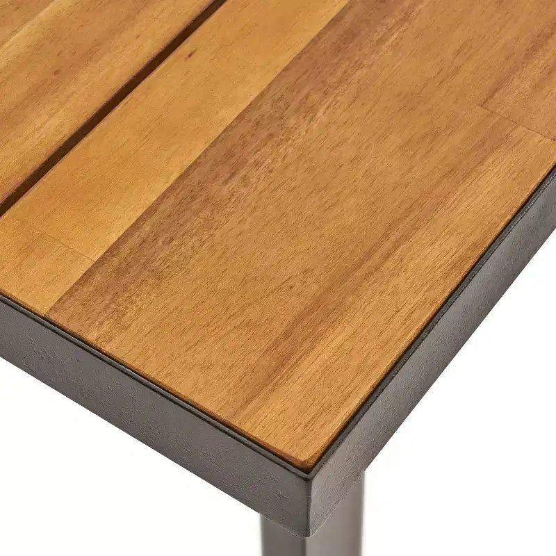 Christopher Knight Home Savoy Set da Pranzo da Esterno a 7 Pezzi in Legno di Acacia e Vimini