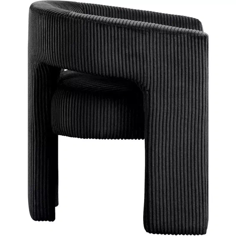 Meridian Furniture, Sedia d'accento/da pranzo in tessuto a coste Riz