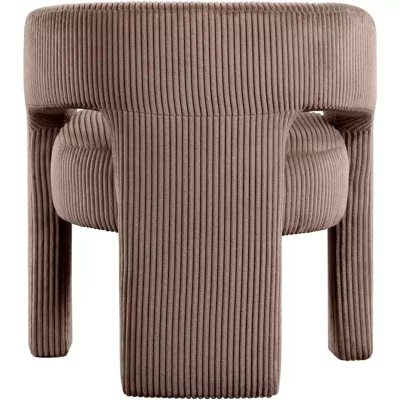Meridian Furniture, Sedia d'accento/da pranzo in tessuto a coste Riz
