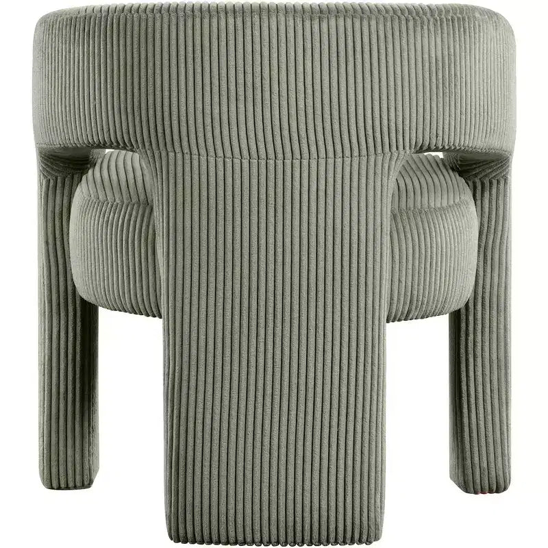 Meridian Furniture, Sedia d'accento/da pranzo in tessuto a coste Riz