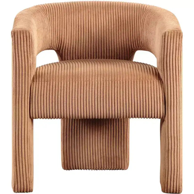 Meridian Furniture, Sedia d'accento/da pranzo in tessuto a coste Riz