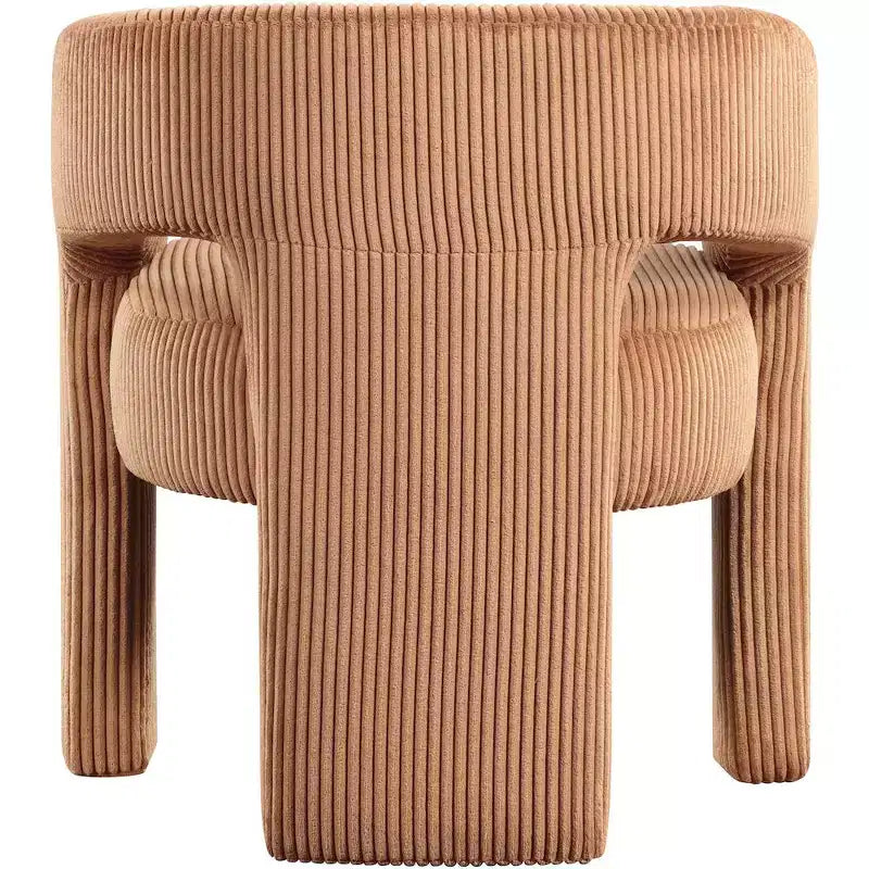 Meridian Furniture, Sedia d'accento/da pranzo in tessuto a coste Riz