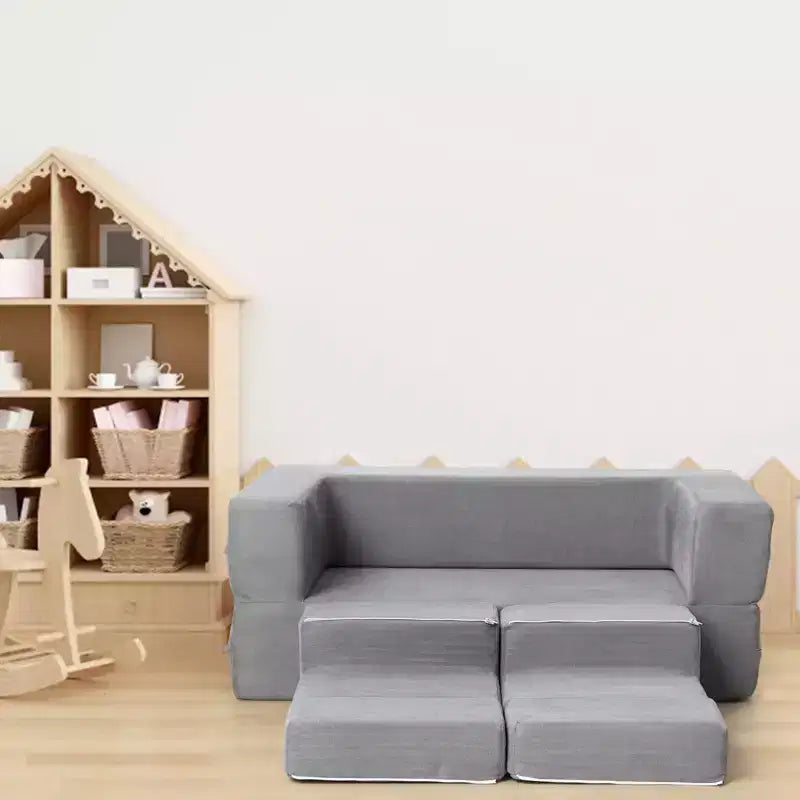 Divano per bambini, divano modulare per bambini, divano per neonati per mobili da sala giochi, divano componibile per bambini, cuscino convertibile in schiuma e pavimento