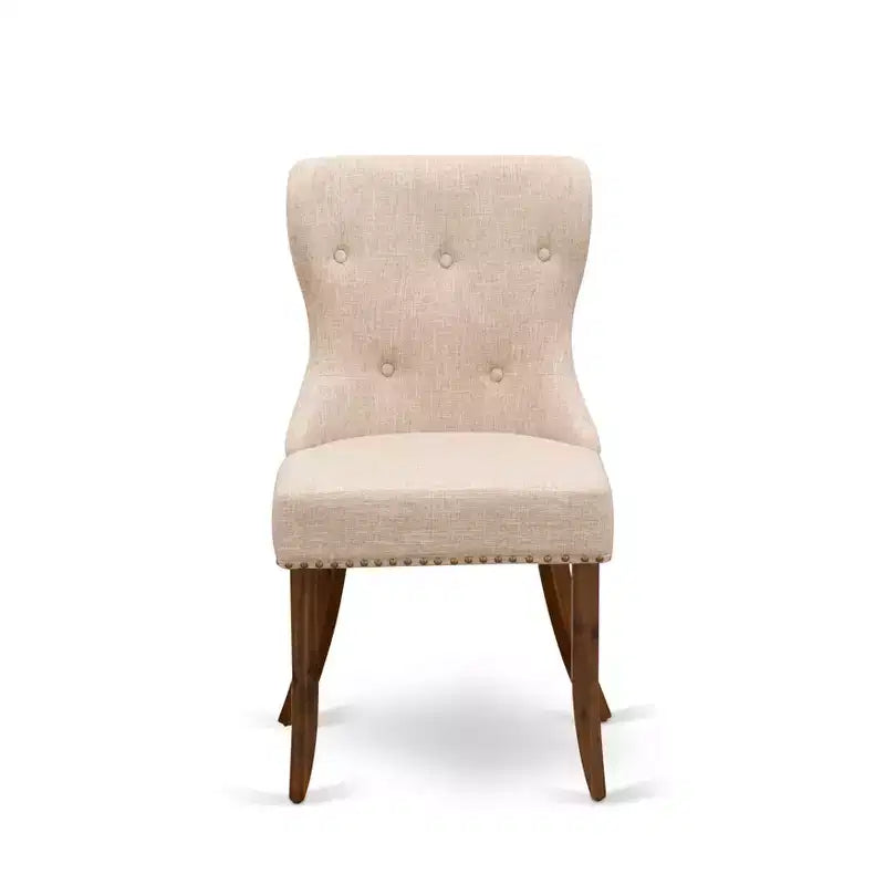 HomeStock Eclectic Elegance 2 Parson Chairs- Dining Room Chair