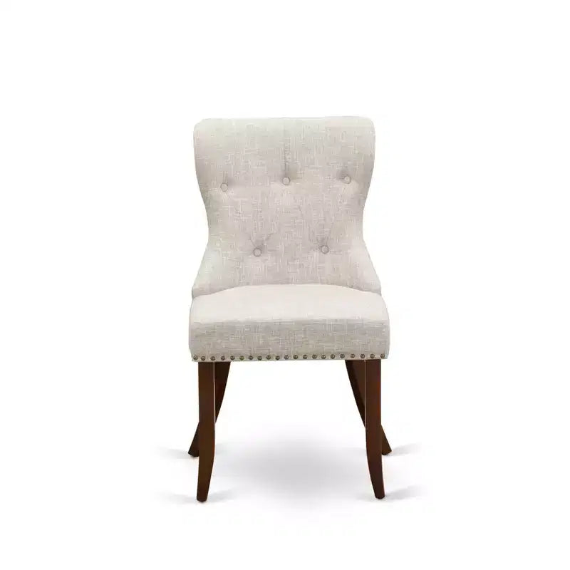 HomeStock Eclectic Elegance 2 Parson Chairs- Dining Room Chair