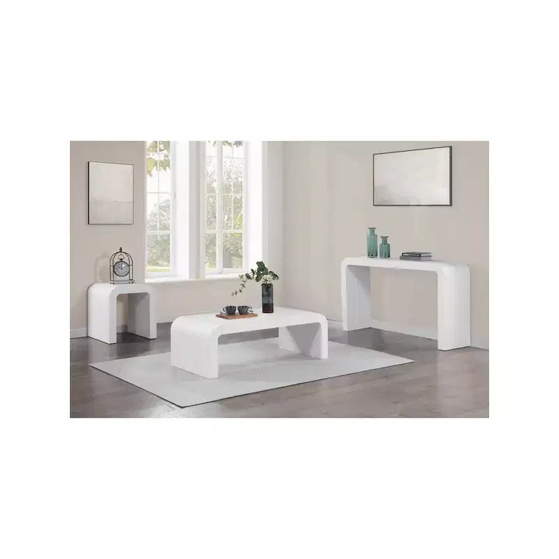 Meridian Furniture,Tavolino da Caffè Toulon in Rovere Impiallacciato