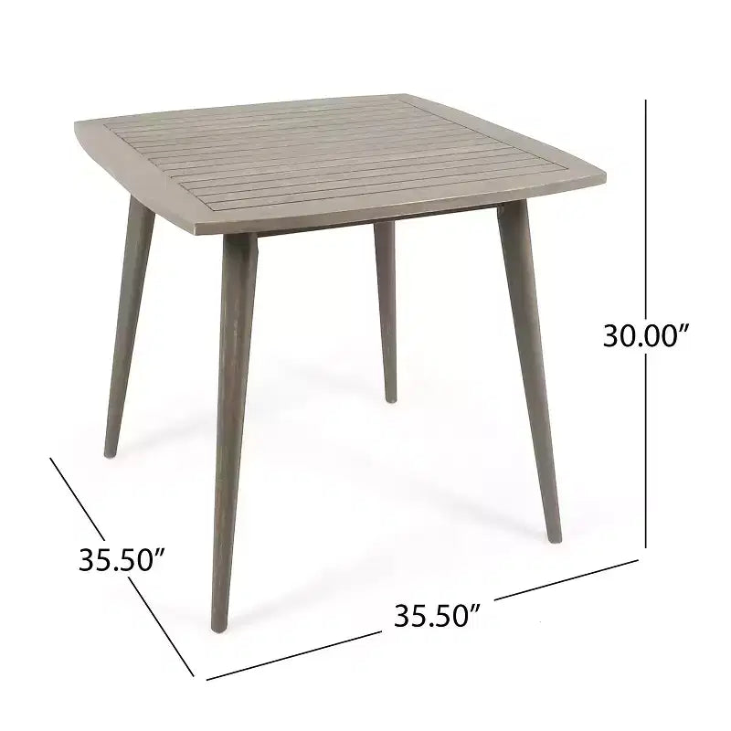Christopher Knight Home Lagen Set da pranzo da 5 pezzi per esterni in legno di acacia e vimini