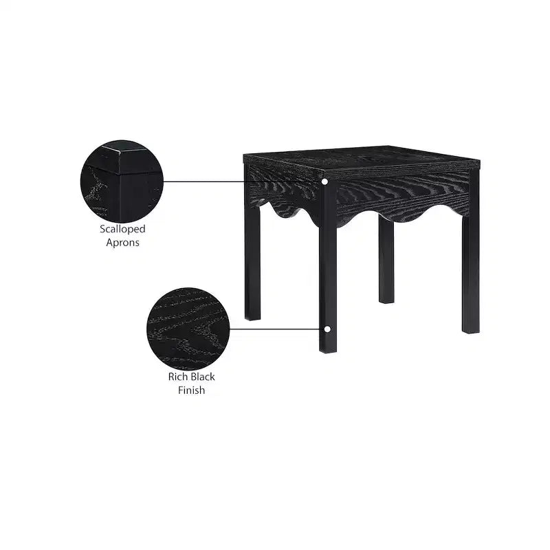 Meridian Furniture, Tavolino Fiora nero