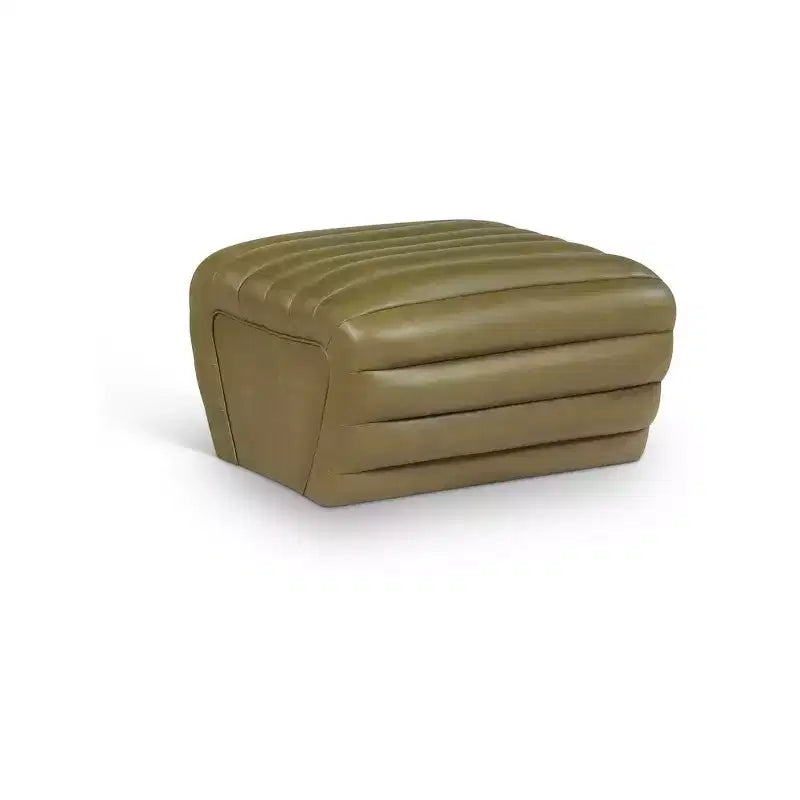 Meridian Furniture, Pouf Vega in pelle vegana