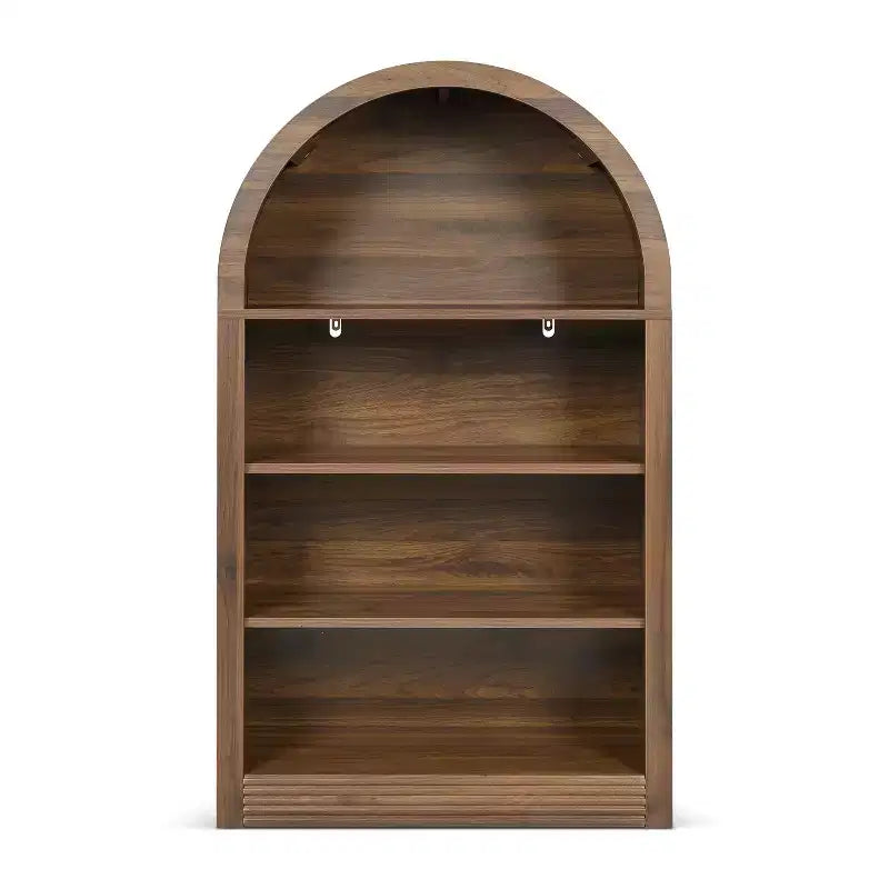 Vatros Libreria Nera Piccola Scaffale ad Arco