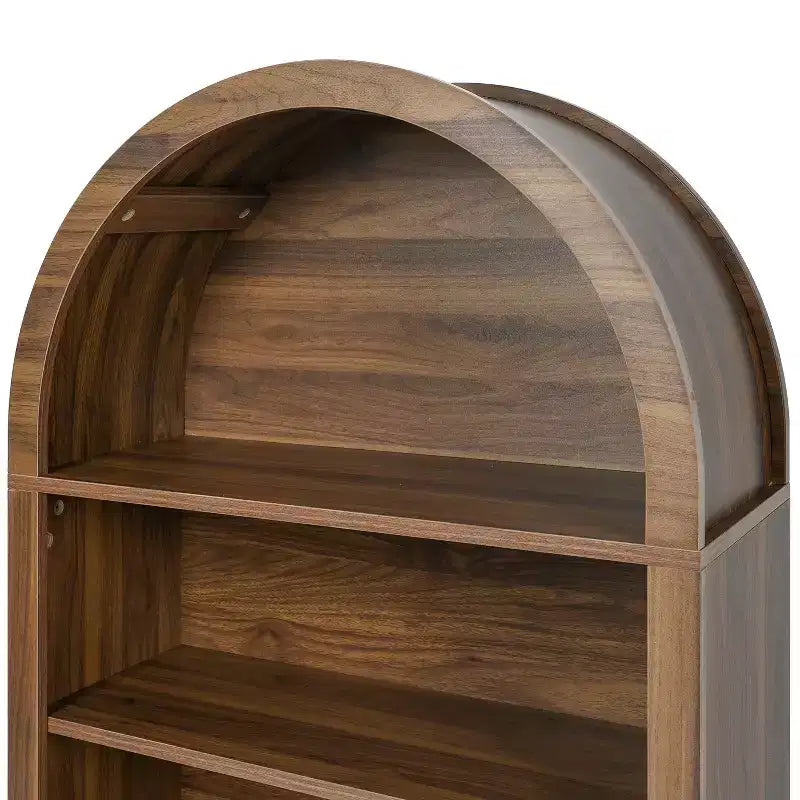 Vatros Libreria Nera Piccola Scaffale ad Arco