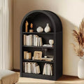 Vatros Libreria Nera Piccola Scaffale ad Arco