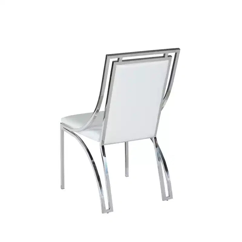 Chintaly Imports, Sedia laterale contemporanea con struttura aperta - Set di 2