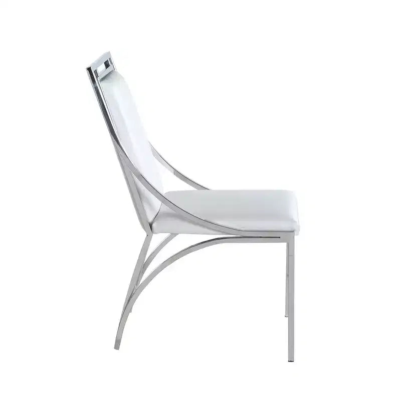 Chintaly Imports, Sedia laterale contemporanea con struttura aperta - Set di 2