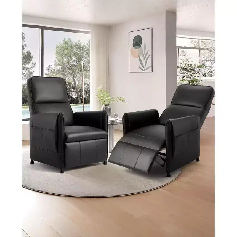 Poltrona Reclinabile Elettrica per Adulti con Telecomando e Tasche Laterali, Poltrone Reclinabili in Pelle PU per Sedute Domestiche