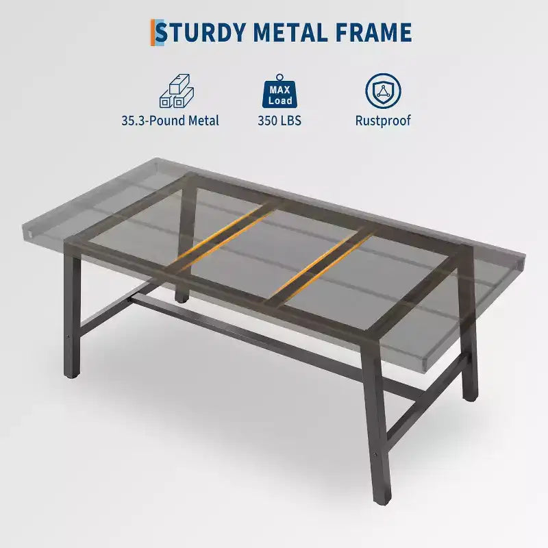 Tavolo da pranzo industriale per 4-6 persone, tavolo da cucina in legno lungo 160 cm con robusta struttura in metallo – rettangolare, per 4-6 posti a sedere, per cena