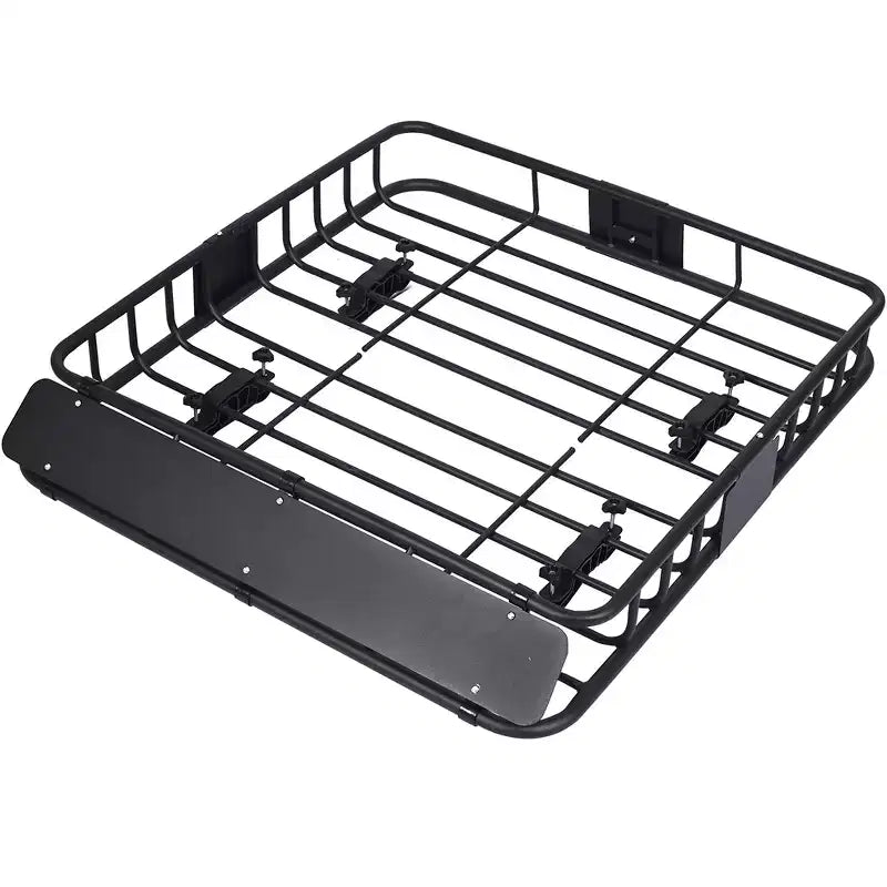 Cestino portapacchi per carichi pesanti da 150 libbre, portabagagli universale da tetto 39,2x43,7 pollici, portabagagli da tetto resistente alle intemperie