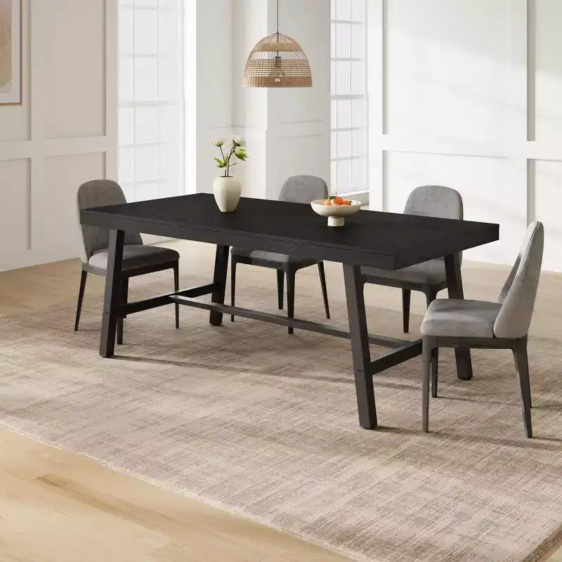 Tavolo da Pranzo Industriale per 6-8 Persone, Tavolo da Cucina Lungo 180 cm in Legno con Robusta Struttura in Metallo e Finitura Marrone Rustico (Marrone, Lunghezza 180 cm)