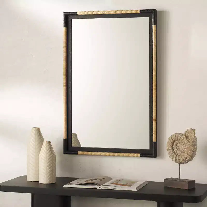 Specchio Renah - 23.6 x 36.02 - MRR9016 - Naturale/Nero - Safavieh