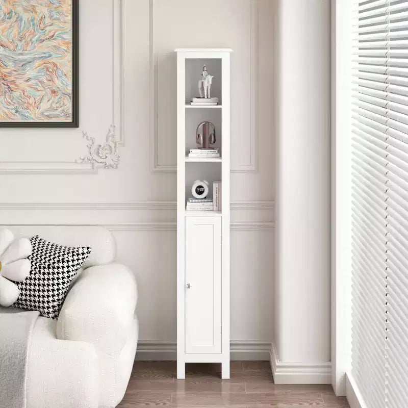 Mobiletto da bagno GDFStudio Marcotte con ripiani regolabili e ante reversibili