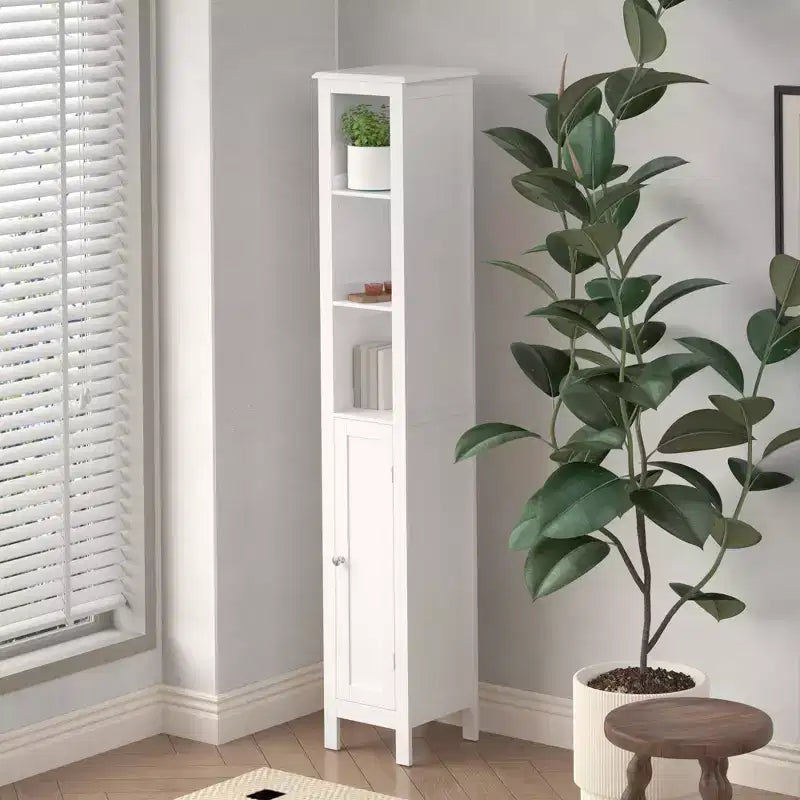 Mobiletto da bagno GDFStudio Marcotte con ripiani regolabili e ante reversibili