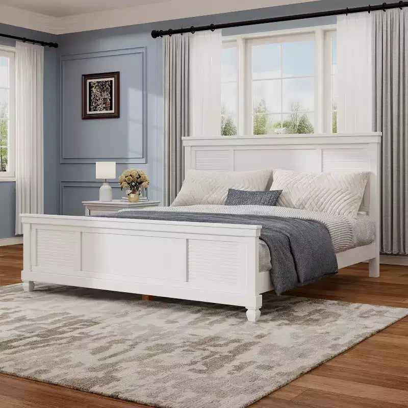 Letto in legno Silas Farmhouse di Christopher Knight Home con testiera