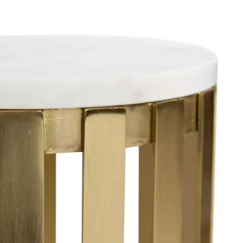 Tavolino rotondo in legno Kate and Laurel Paynter