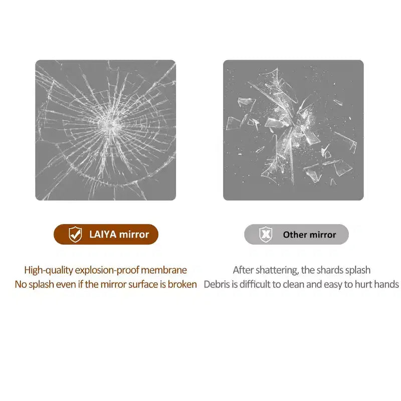 Specchio da parete per bagno Whisen Rimless Touchable con funzione antiappannamento