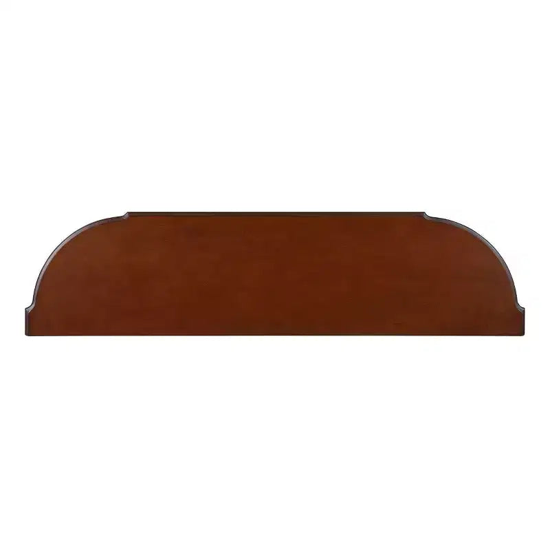 Hostack 52" Tavolo Consolle Retrò Curvo in Legno con Ripiano Aperto e 2 Cassetti per Soggiorno e Ingresso, Blu Navy e Piano Marrone