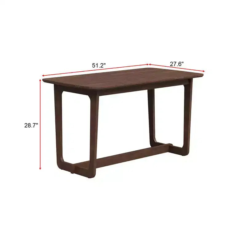 Famapy Scrivania Classica in Legno di Gomma con Ampia Superficie, Tavolo Rustico Stile Fattoria, Tavolo Versatile per la Casa, Resistente per Soggiorno/Studio/Camera da Letto