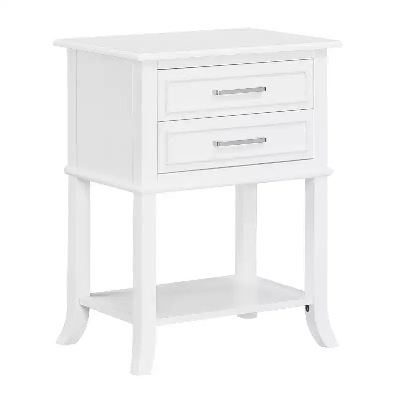 HomeStock 28.75 in.H Tavolino Rettangolare con Piano in Legno, Colore Bianco - 1 pezzo