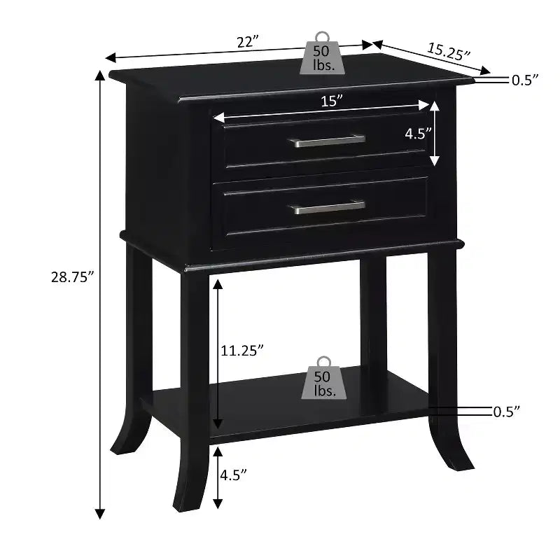 HomeStock 28.75 in.H Tavolino Rettangolare con Piano in Legno, Colore Bianco - 1 pezzo