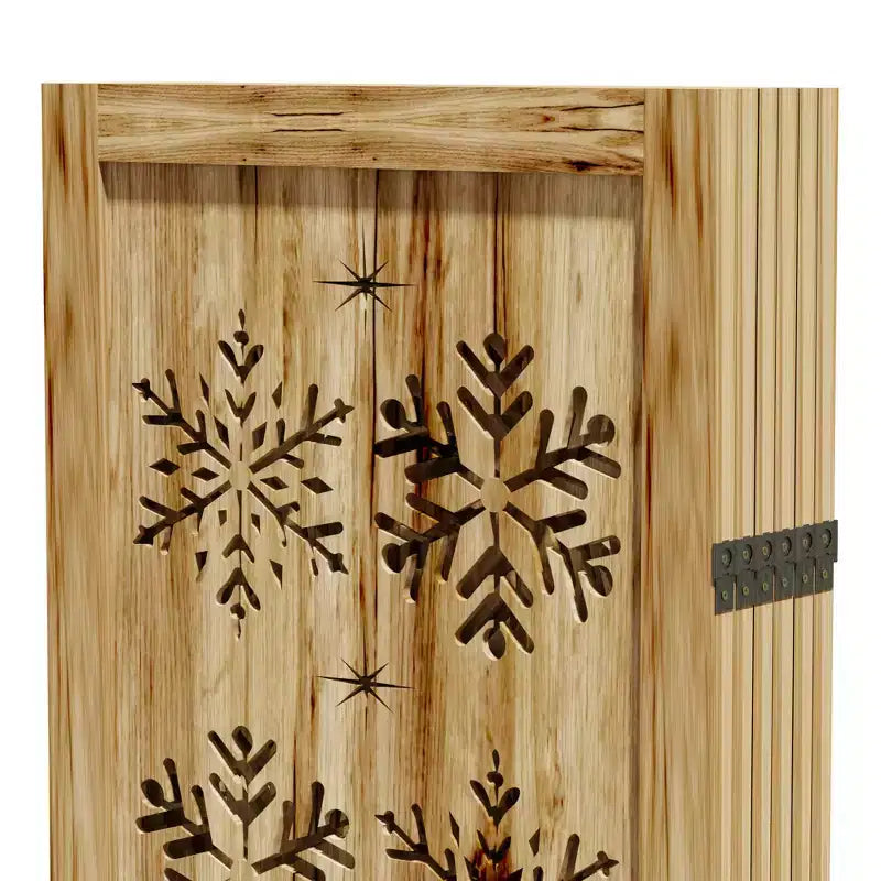 MAYEERTY divisorio pieghevole in legno da 95*67 pollici, paravento autoportante per interni, 6 pannelli, marrone