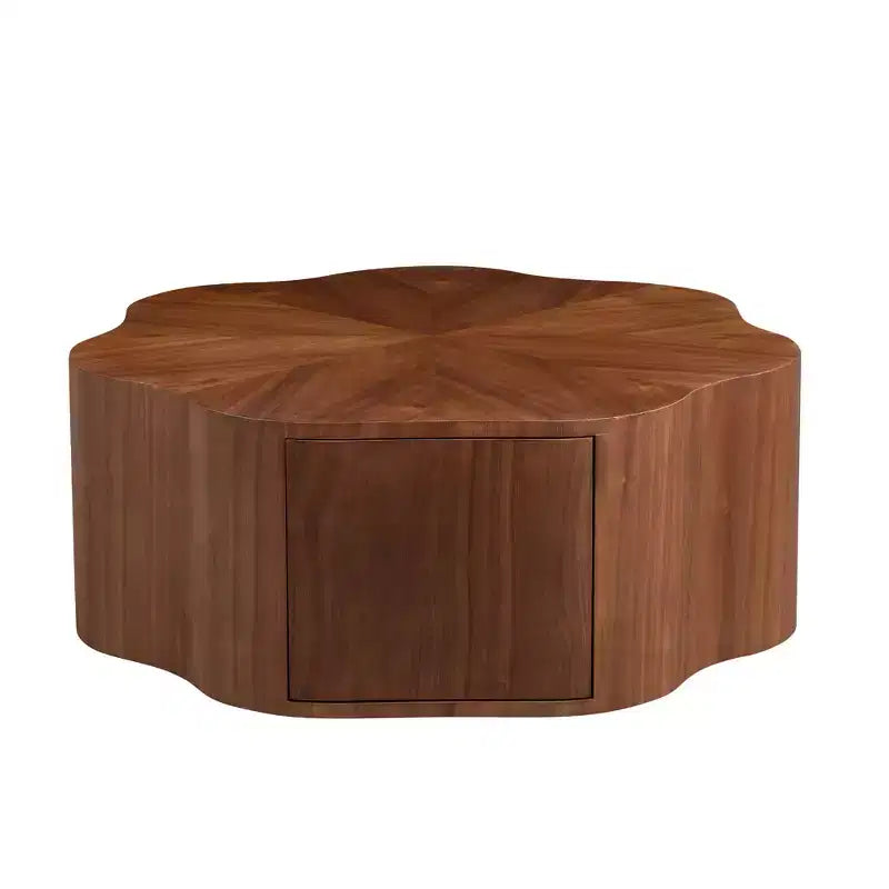 Tavolino da salotto rustico in legno GDFStudio Julian con cassetto nascosto