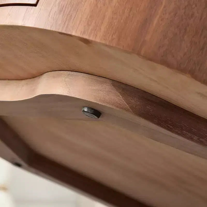 Tavolino da salotto rustico in legno GDFStudio Julian con cassetto nascosto