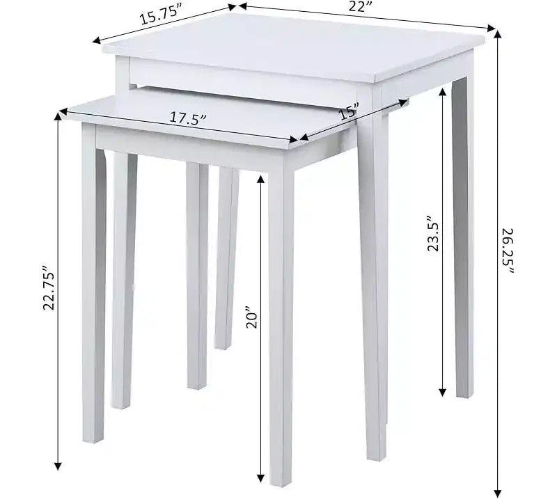 HomeStock Belmont Tavolino a tre livelli con cassetto portaoggetti a scomparsa, ripiani aperti e pomello in nichel, perfetto per organizzare gli accessori