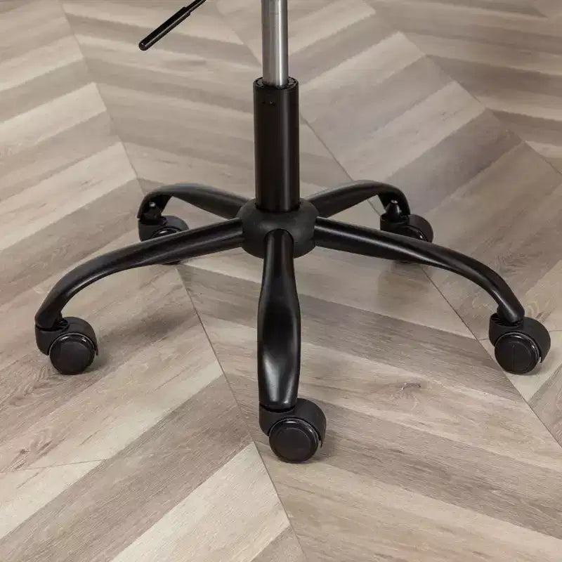Okak Sedia da Ufficio Senza Braccioli, Sedia Ergonomica da Scrivania Regolabile in Altezza con Ruote, Sedia Girevole a 360° per Casa, Ufficio