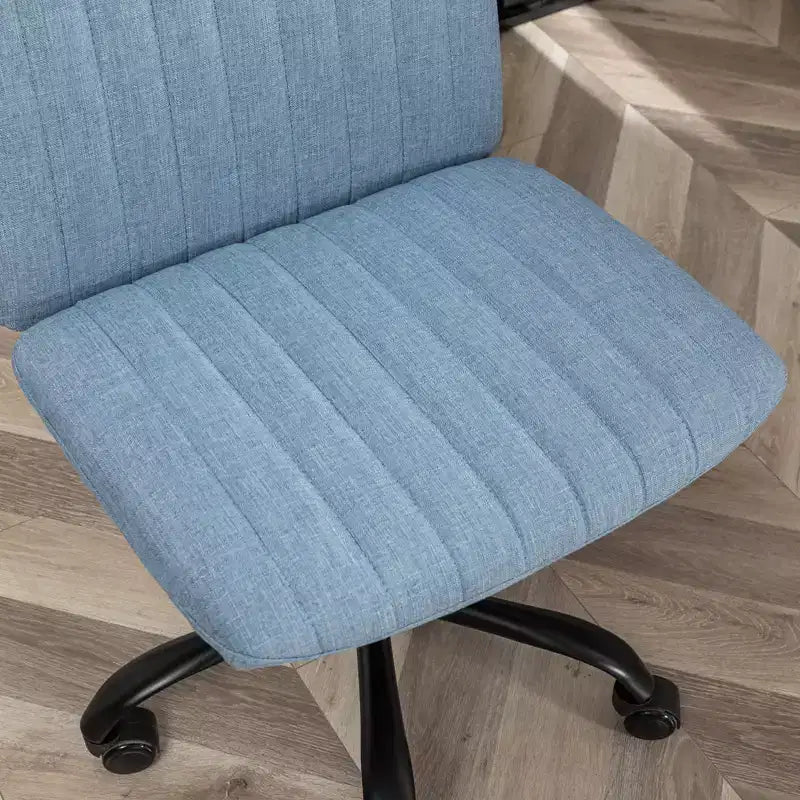 Okak Sedia da Ufficio Senza Braccioli, Sedia Ergonomica da Scrivania Regolabile in Altezza con Ruote, Sedia Girevole a 360° per Casa, Ufficio