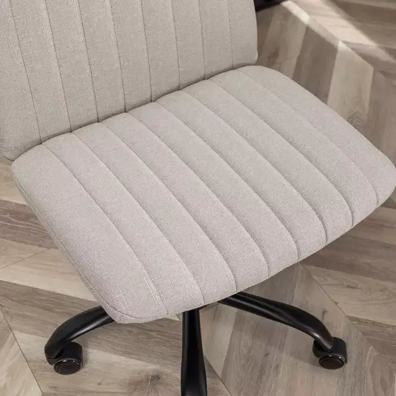 Okak Sedia da Ufficio Senza Braccioli, Sedia Ergonomica da Scrivania Regolabile in Altezza con Ruote, Sedia Girevole a 360° per Casa, Ufficio