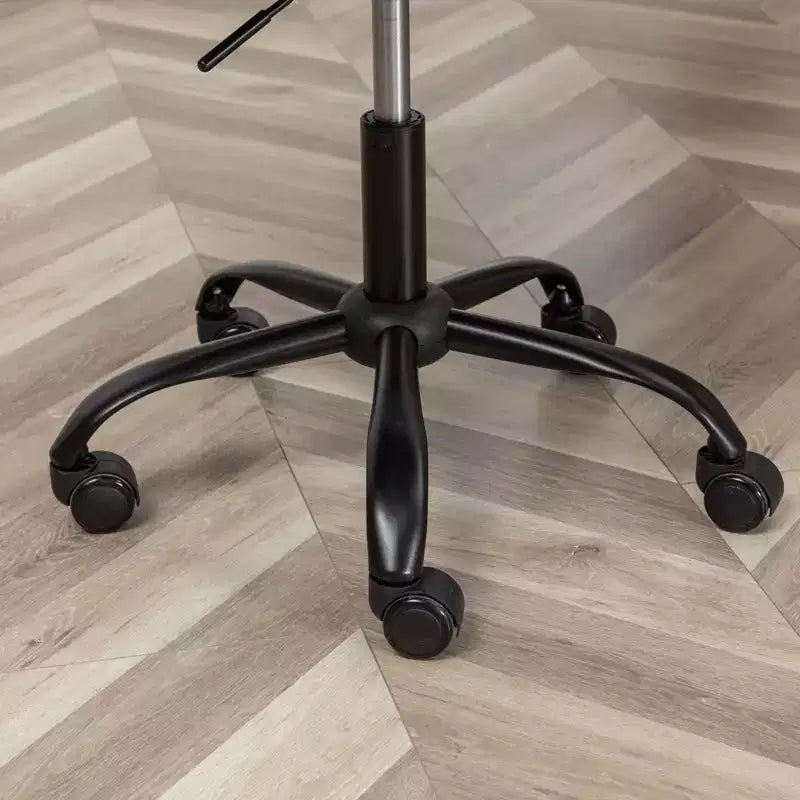 Okak Sedia da Ufficio Senza Braccioli, Sedia Ergonomica da Scrivania Regolabile in Altezza con Ruote, Sedia Girevole a 360° per Casa, Ufficio
