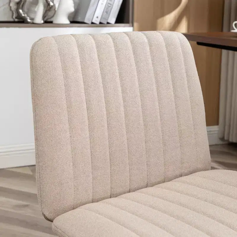 Okak Sedia da Ufficio Senza Braccioli, Sedia Ergonomica da Scrivania Regolabile in Altezza con Ruote, Sedia Girevole a 360° per Casa, Ufficio